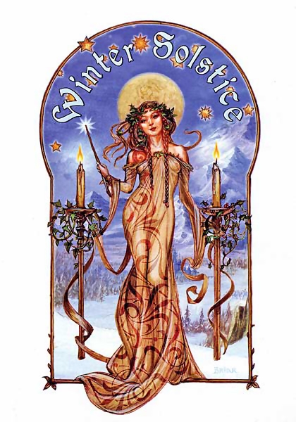 Briar Winter Solstice Midwinter Card - 6 pack  YULE