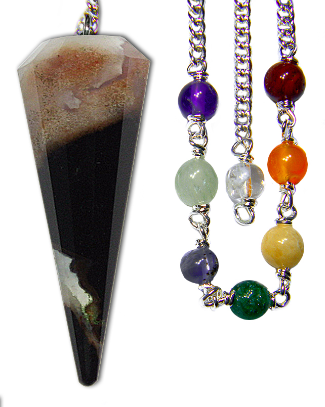 Zebra Sardonyx Chakra Pendulum