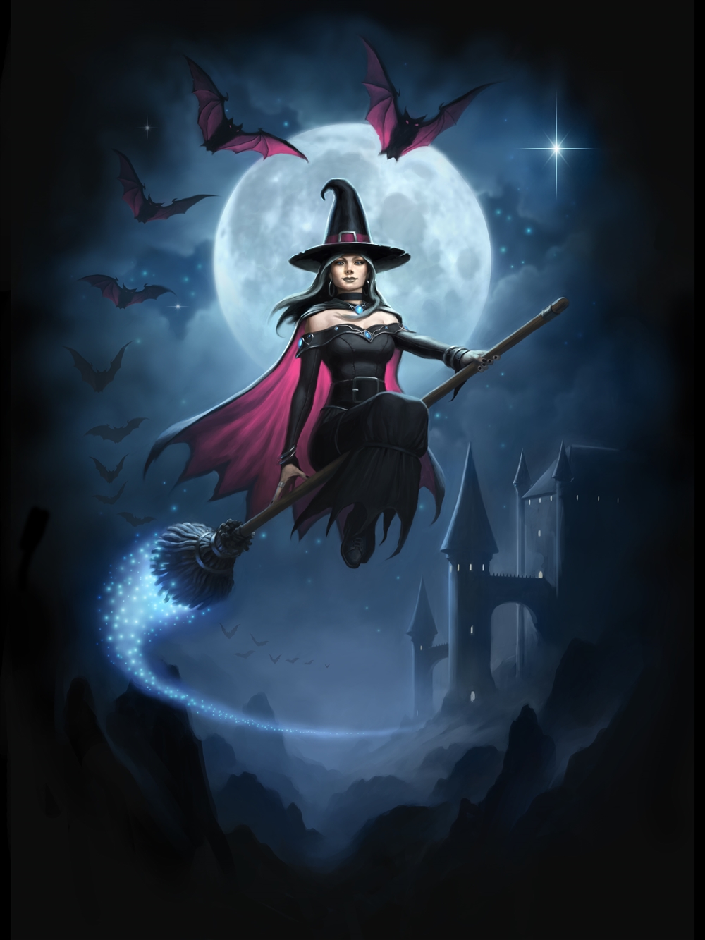 Witch Flight Card - 6 Pack