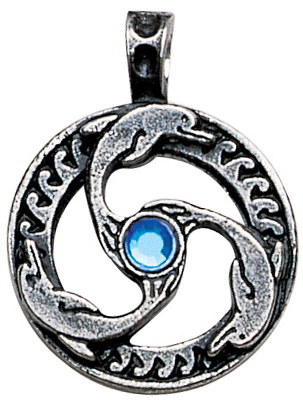 Dolphin Triskilian PENDANT for Guidance & Inner Peace