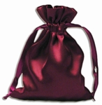 Wine Satin Pouches (12 pcs)