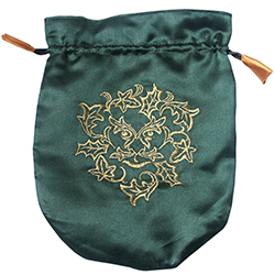 Green Satin Green Man Tarot BAG