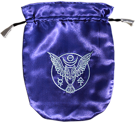 Blue Satin Owl Tarot BAG