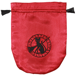 Red Satin Black Cat Tarot BAG