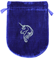 Blue Velvet UNICORN Tarot Bag